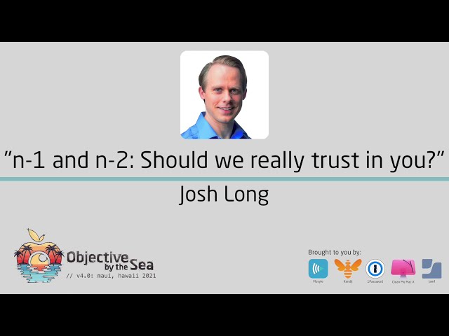 OBTS v4.0: "n-1 and n-2: Should we really trust in you?" - Josh Long