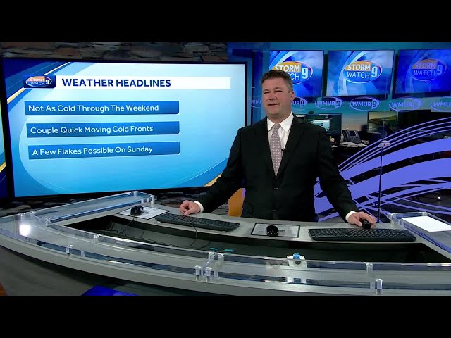 Video: Weather won't be as cold through weekend