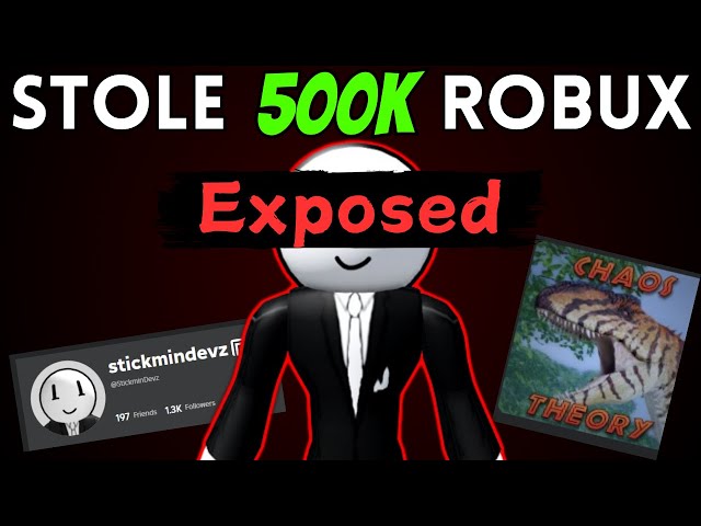 This Roblox Dinosaur Game Dev STOLE 500K Robux and Got Away with It