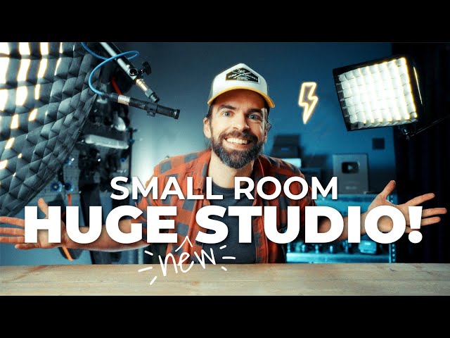 How I Turned a SMALL ROOM into a SPACIOUS New YouTube Studio | Gear, Lighting Setup & Audio