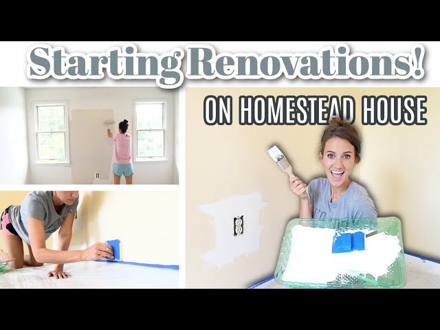 MOVING IN AND PICKING PAINT COLORS // Starting Renovations on the Homestead House