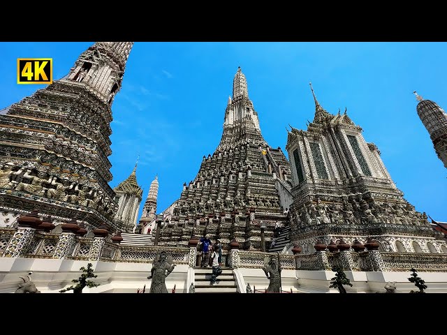 Beautiful Bangkok Temple Tour |  Wat Arun - Full Walking Tour | Thailand Travel 2023