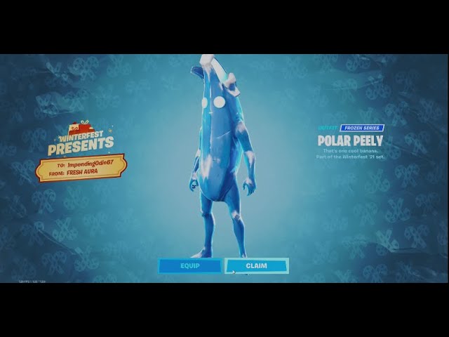 CHRISTMAS FREE FORTNITE SKIN!!!