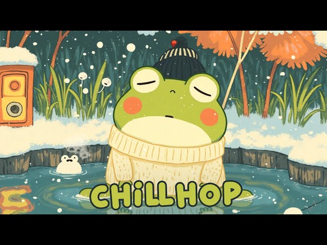 Cozy Hot Spring ❄️ Let Go & Unwind 🐸 Chill Lofi Vibes