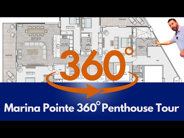 Exclusive 360° Penthouse Tour at Marina Pointe - South Tampa's Luxury Waterfront Living