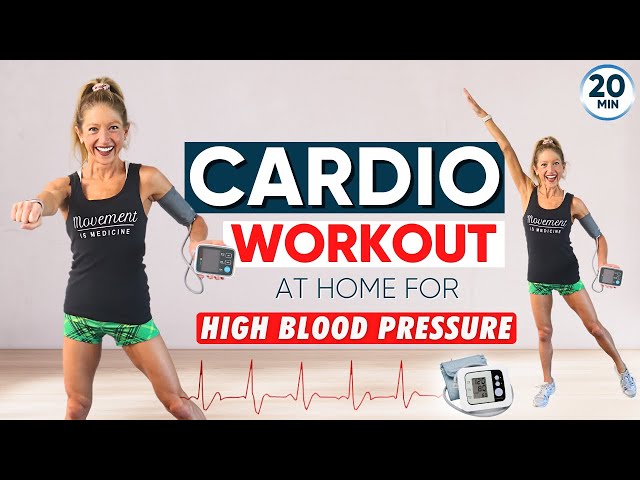 Cardio workout at home for high blood pressure (LOW IMPACT!)