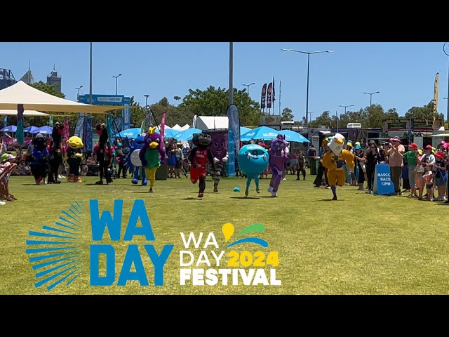 WA Day Festival Mascot Race & Vlog 2024 (With a Tour of The West Test Summer Fest)