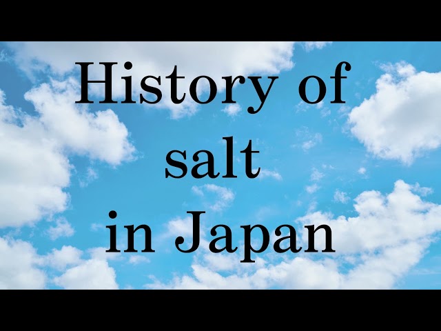 History of salt in Japan