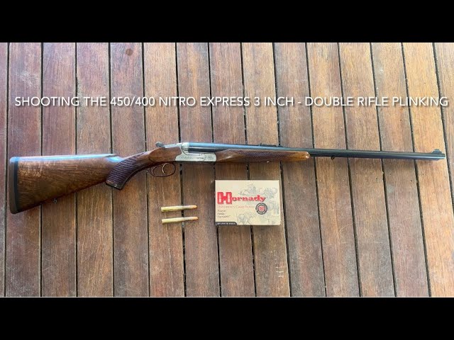 Double Rifle plinking with the 450/400 3 inch Nitro Express