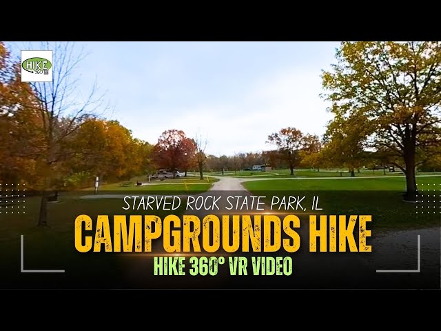 Starved Rock State Park, IL - Winter Camping Campgrounds Hike (Hike 360° VR Video)