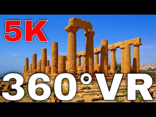 360° VR The Ancient Greek Temple of Juno Virtual Reality 5K Virtual Reality HD 4K