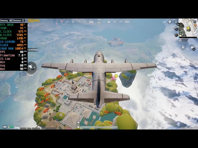 Lenovo LOQ : i5 12th Gen 12450H RTX 3050 6GB - Test in PUBG Mobile