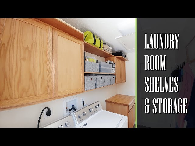 Laundry Room Shelves & Storage Ideas