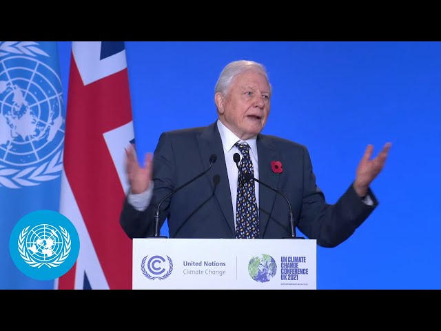 David Attenborough, People's Advocate for #COP26, Address to World Leaders | Climate Action