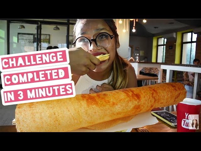 2x MASALA DOSA EATEN IN 3 MINUTES || Dosa Eating Challenge