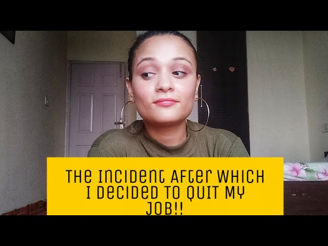 THE INCIDENT AFTER WHICH I DECIDED TO QUIT MY JOB!! CABIN CREW|| NIRUPAMA KUKRETI