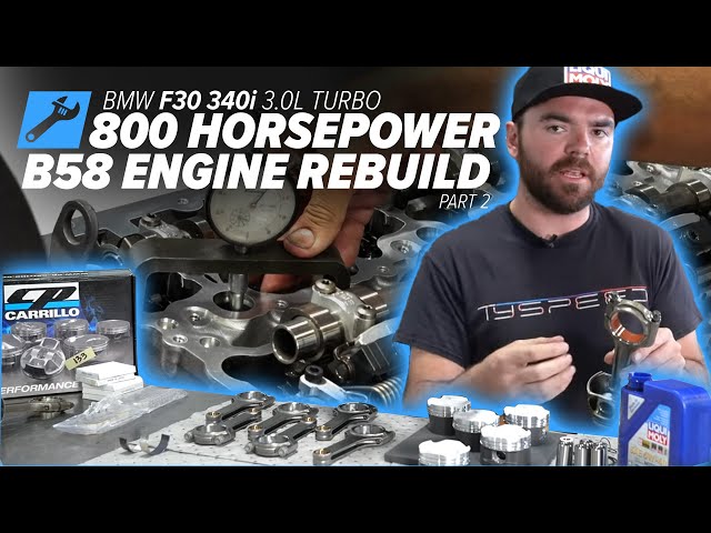 How To Assemble & Build A B58 Engine For 800+ Horsepower - The BMW F30 Drift Taxi