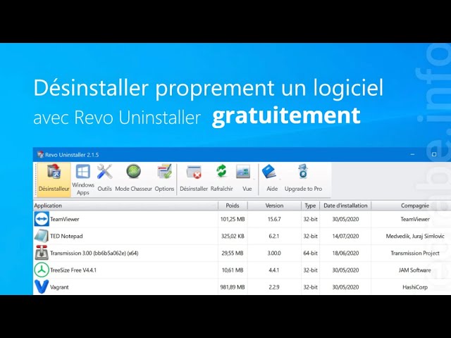 comment désinstaller tout type de Logiciel