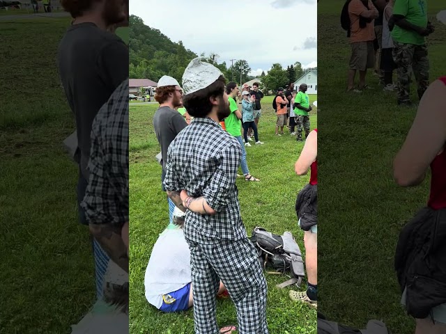 Appalachian Trail days hotdog eating contest  ￼