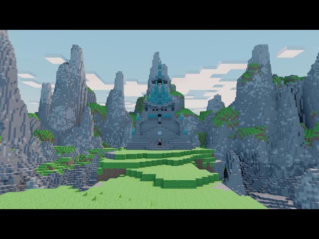 3D ANIMATED How To Build: A Simple Minecraft Enchanting Temple