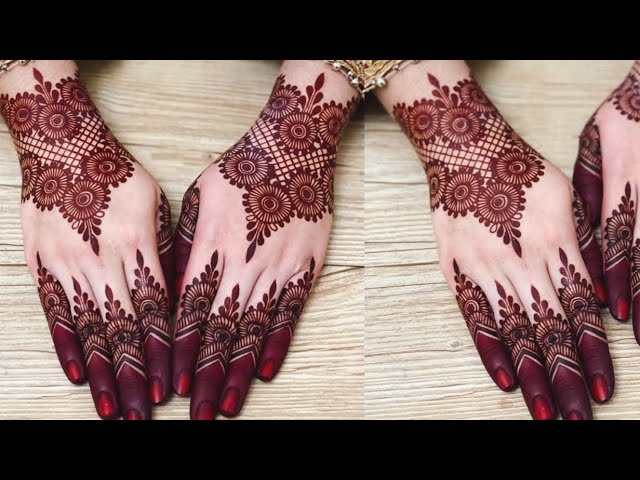 Holi Special Easy Mehndi Design For Back Hand | Simple Mehndi Design|  Mehandi Ka Design| Eid Mehndi