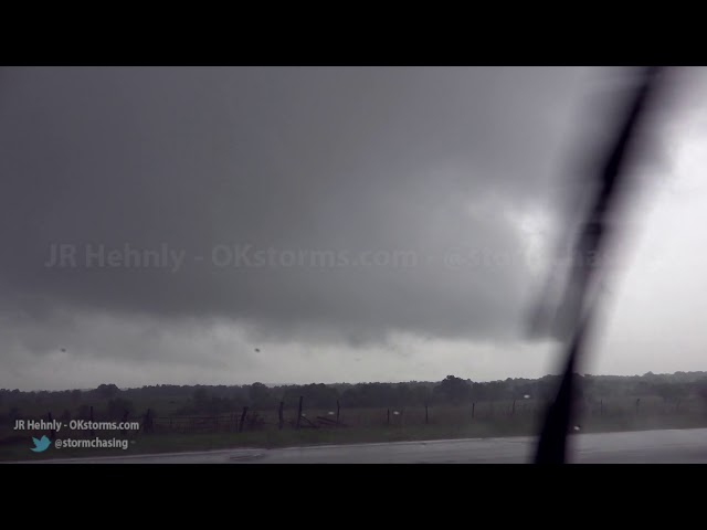 Brief tornado near Lehigh, OK - April 22, 2020