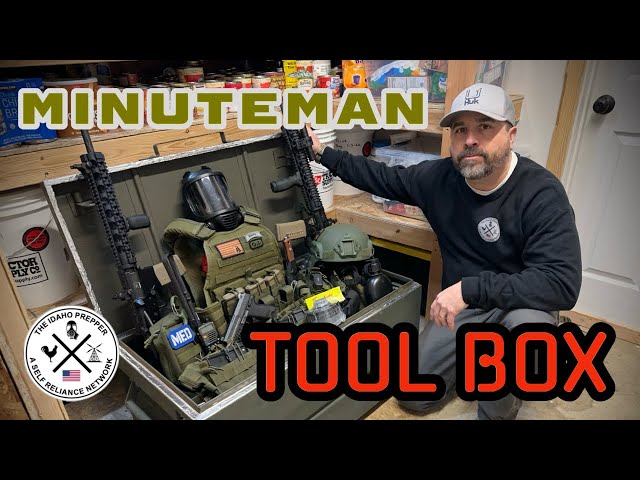 Modern Minuteman Load Out - Converting A Knack Tool Box Into A SHTF Tactical Gear Gun Vault!