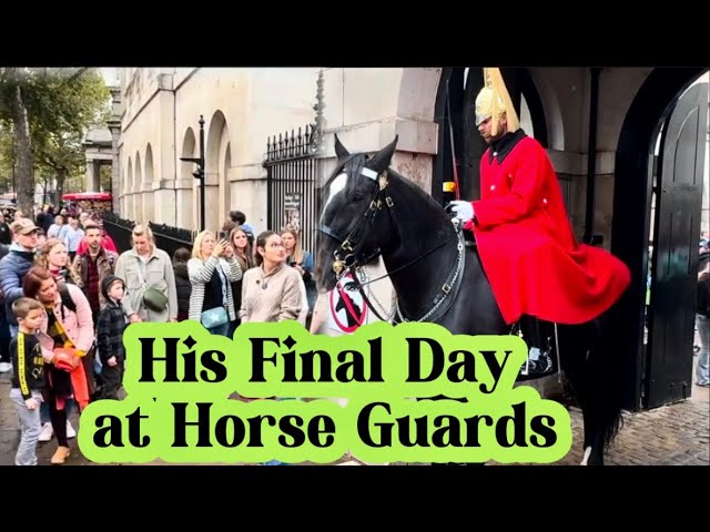 HEARTBREAKING MOMENT: His Final Day at Horse Guards LONDON