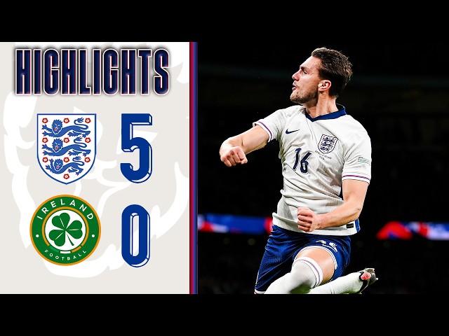 Three Lions Seal Nations League Promotion! | England 5-0 Republic Of Ireland | Highlights