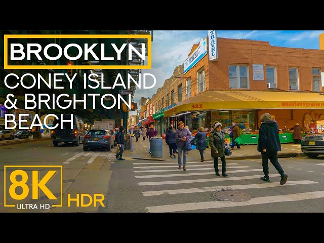 [8K HDR] Onewheel Ride around Coney Island & Brighton Beach, Brooklyn, NY