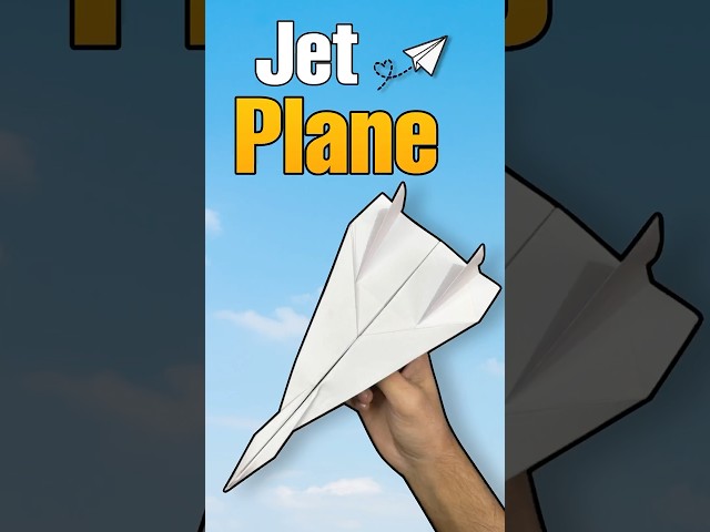 Make Fastest Jet Paper Plane | How to make a paper airplane✈️ #shorts