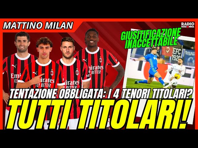 LA TENTAZIONE: TUTTI TITOLARI SUBITO CON IL FEYENOORD. CASO WALKER: L'AIA RISPONDE | Mattino Milan