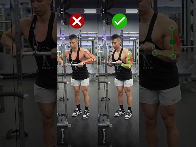 🛑 STOP Making This Triceps Pushdown MISTAKE!