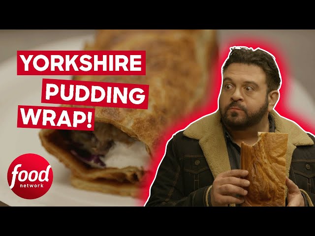 Adam Richman Tries A Yorkshire Pudding With A Twist | Adam Richman Eats Britain