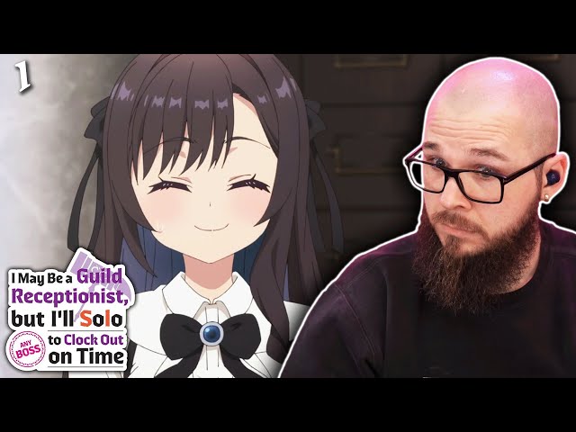 OP GUILD RECEPTIONIST Episode 1 Reaction | ギルます | 日本語字幕付き