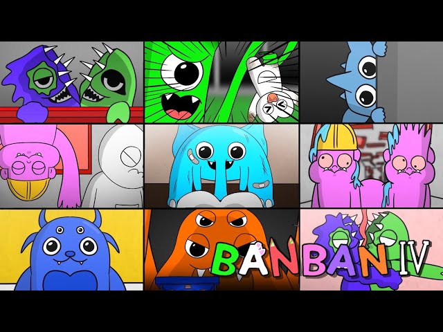 Cute Garten of Banban 4 jumpscare Animation Complete Edition (Garten of Banban Animation)