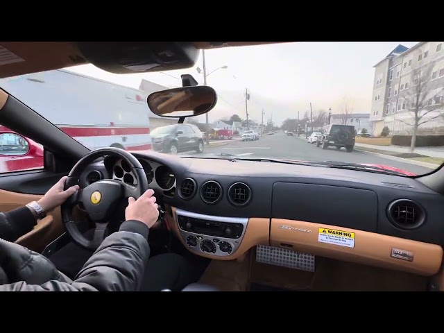 10k Mile 2002 Ferrari 360 Modena 6 Speed Test Drive