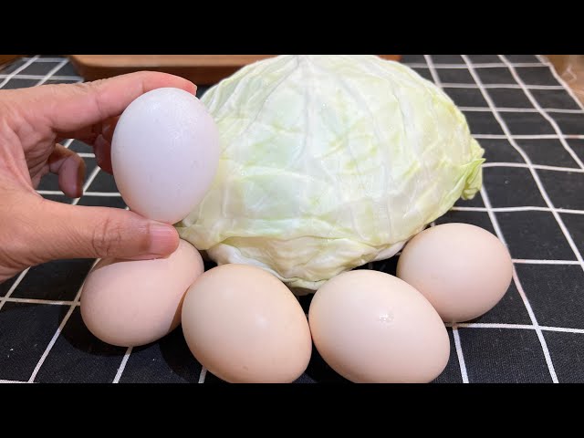 How to Make Fried Cabbage with Eggs and Cheese | Cabbage dishes | Cabbage recipe