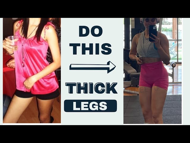 BEST At-home THICK THIGHS workout for skinny girls to gain weight FAST! (No Equipment) 🔥