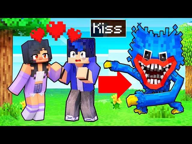 WHY did APHMAU KISSED EIN and TURNED Him into HUGGY WUGGY in Minecraft 360°