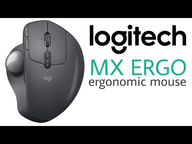 Logitech MX Ergo Ergonomic Comfort Trackball Bluetooth Mouse Mac + Win