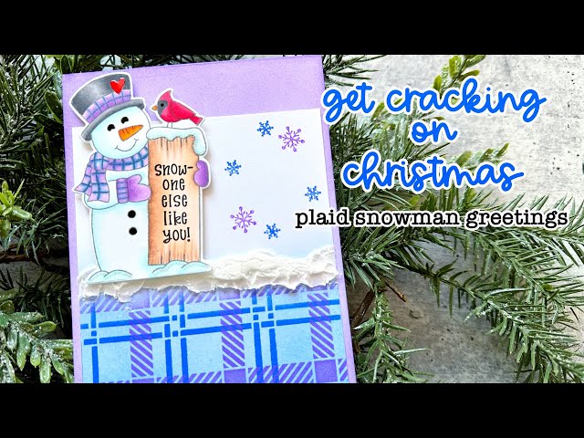 Get Cracking: Plaid Snowman Greetings