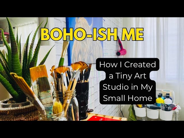 My Little Art Studio & a Bit of My Painting Process