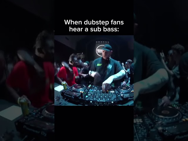 When dubstep fans hear a subbass #dubstep #edm