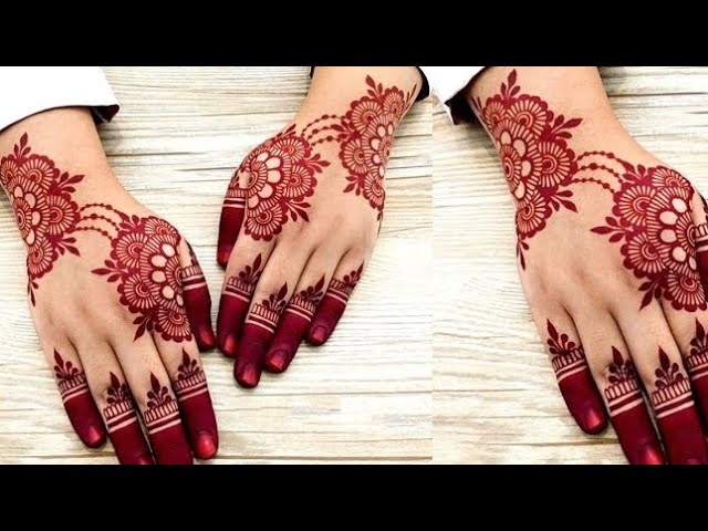 Royal Back Hand Flower Mehendi Design| Simple New Style Mehendi Design | Stylish Henna Design |