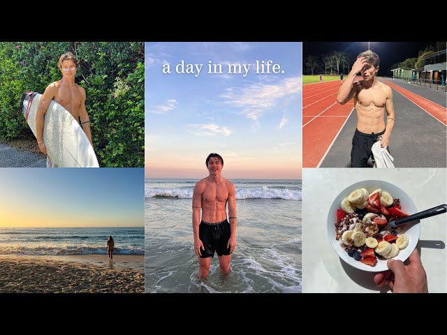 Active day in my life | gym, swim, surf, running, healthy living