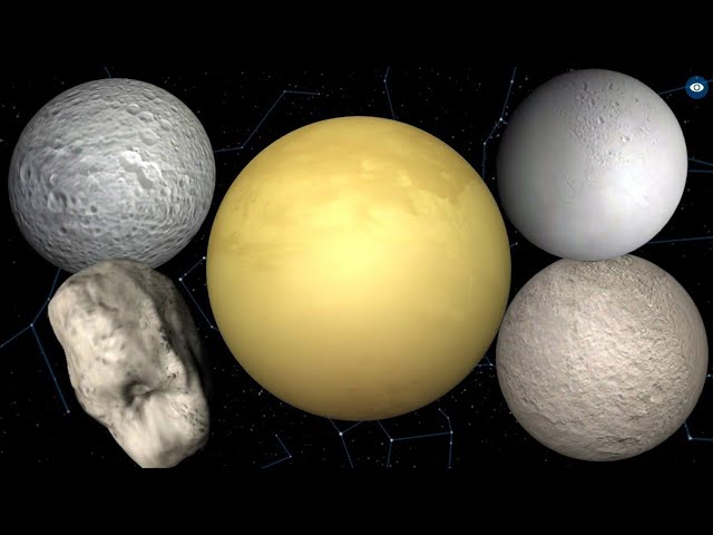 8 Moons of Saturn - Solar System