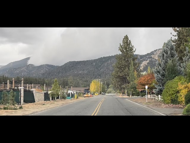 The RAIN is coming down in Big Bear Lake, CA. Sky looks ominous and beautiful. Stay safe. 10/5/2021.