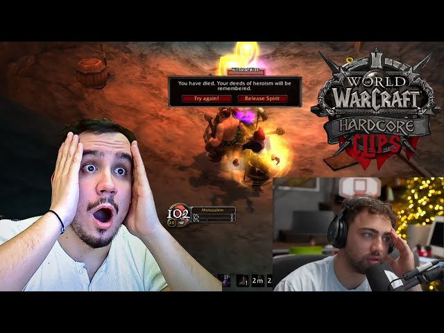 Classic Hardcore WoW Deaths Reaction