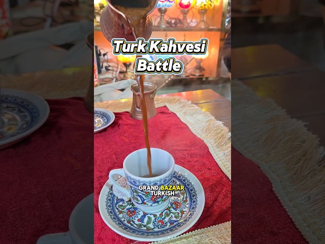 200₺ Coffee at Grand Bazaar?!🇹🇷 #istanbul #türkkahvesi #turkishcoffee #türkiye